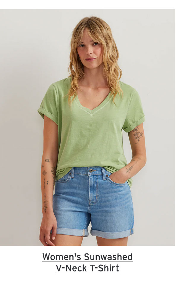 Women's Sunwashed V-Neck T-Shirt
