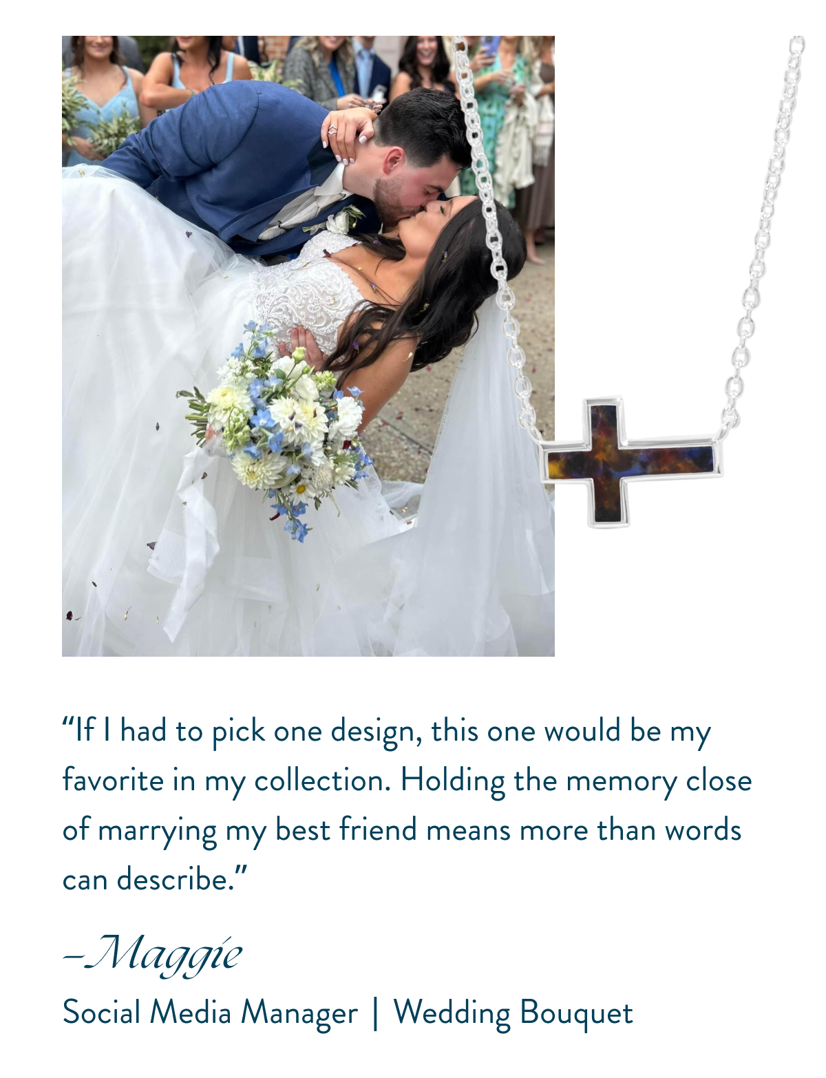 Cross Stationary Necklace