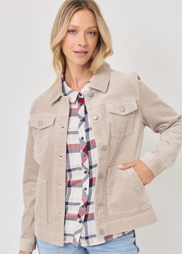 Allrounder: Bequeme Cord-Jacke