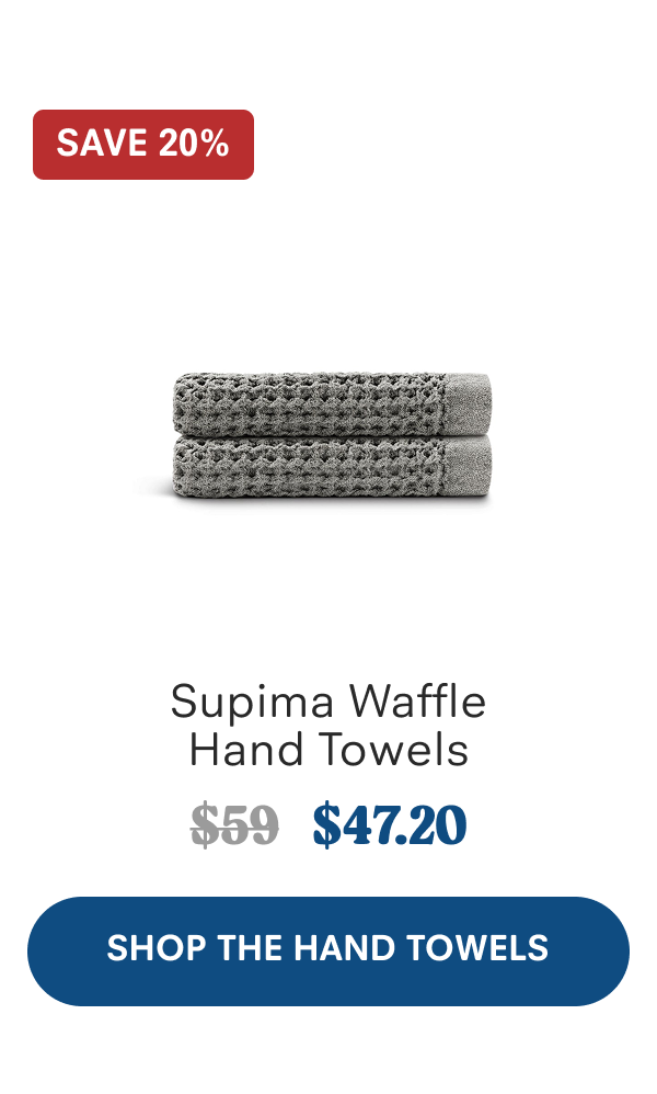 Supima Waffle Hand Towels