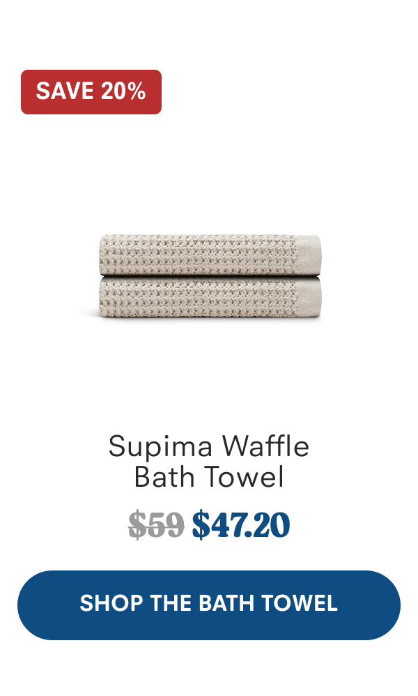 Supima Waffle Bath Towel