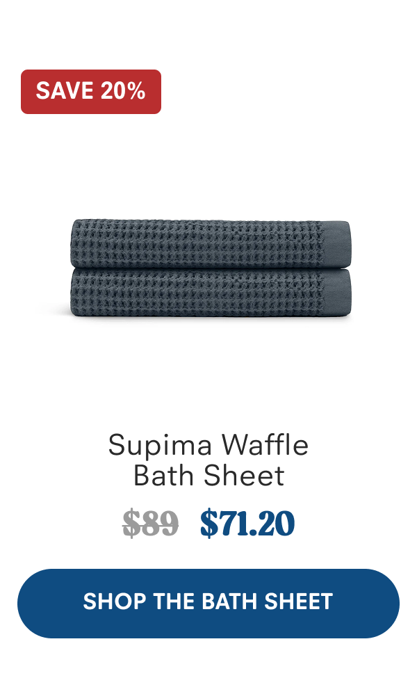 Supima Waffle Bath Sheet