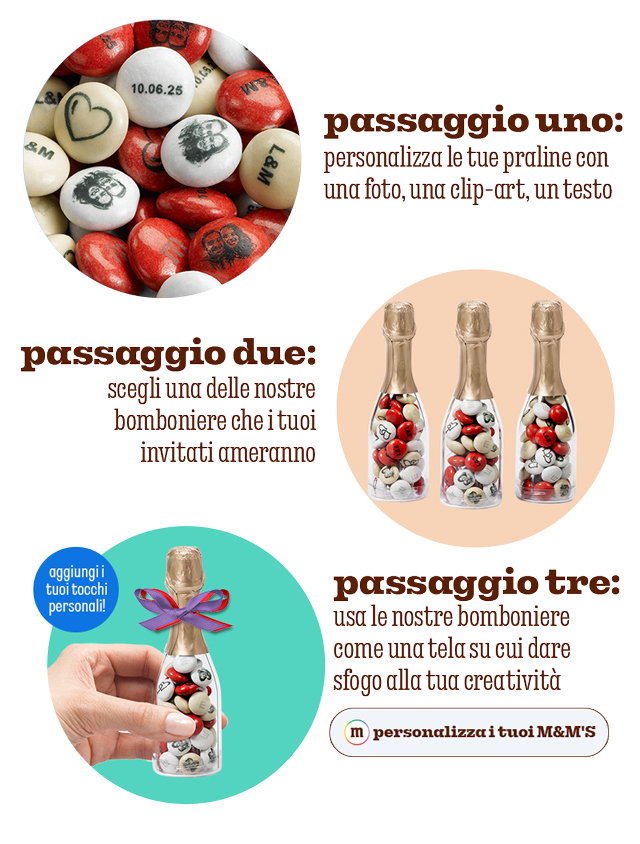 PERSONALIZZA I TUOI M&M'S