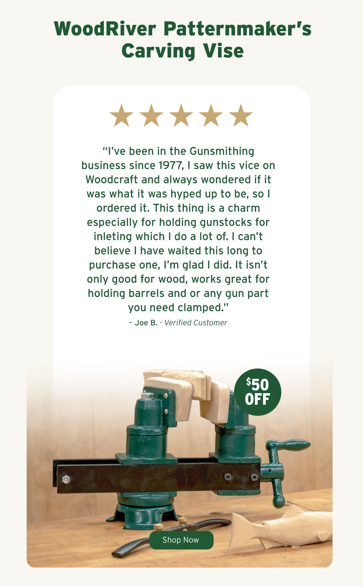 WoodRiver Patternmaker's Carving Vise