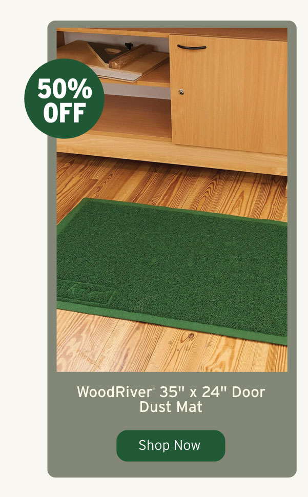 WoodRiver Door Dust Mat - 35" x 24"