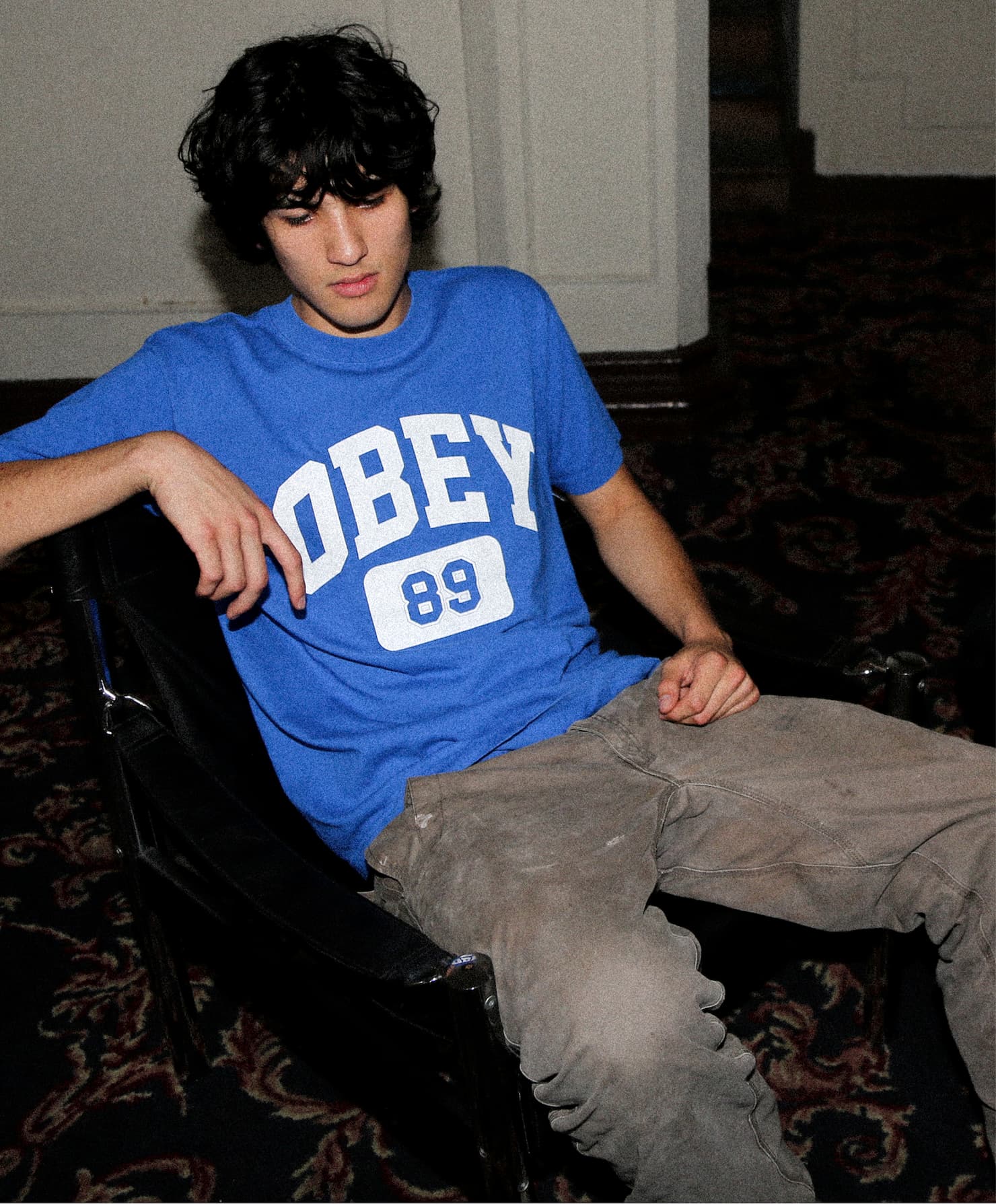 Obey Fall Printables Blue Tshirt