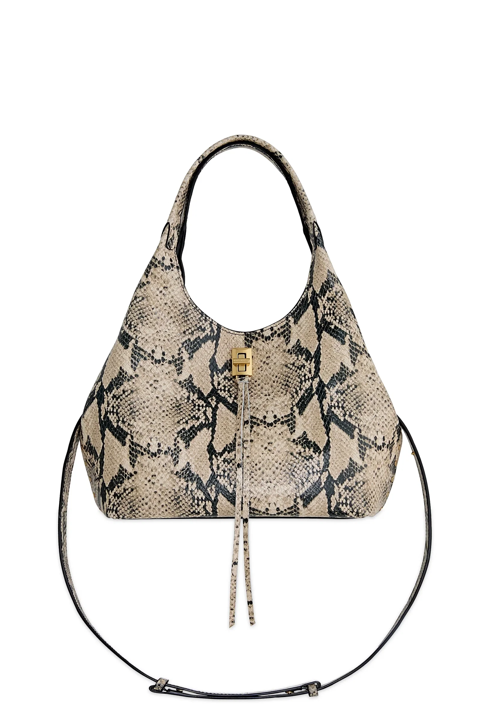 Image of Rebecca Minkoff Darren Carrysome Snake Print Shoulder Bag