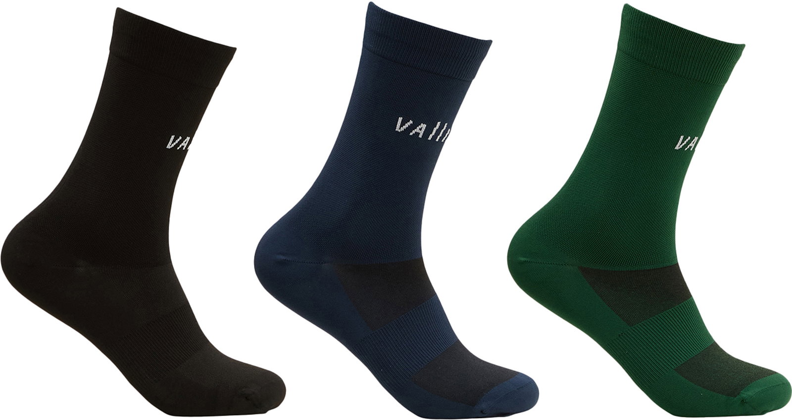 Vallier,  Alto Nylon Crew Socks - 3-Pack - Unisex 