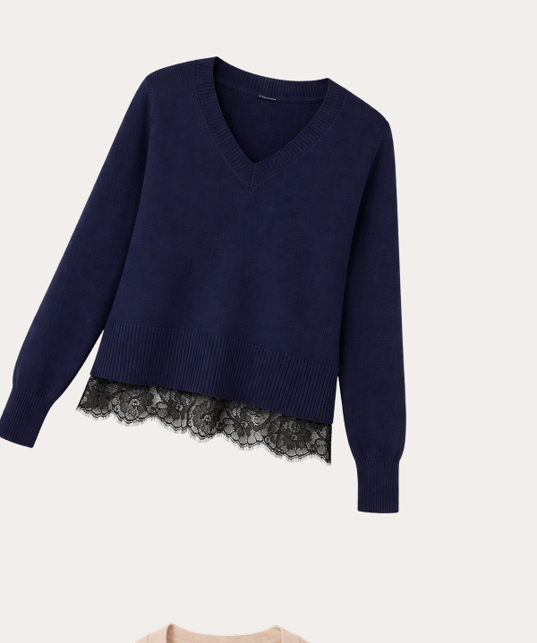 Camila Lace Layered Sweater