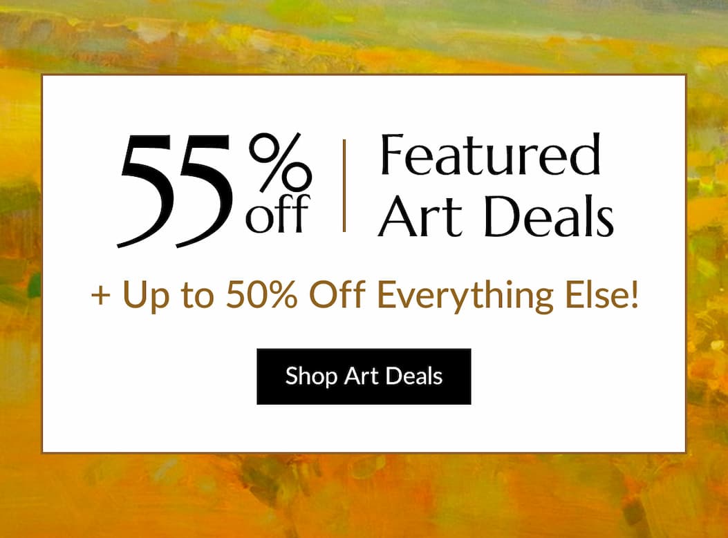 55% off featured art deals and up to 50% off everything else