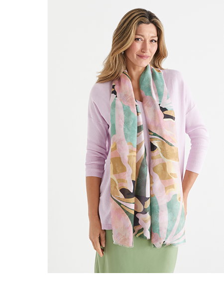 Soft Abstract Scarf