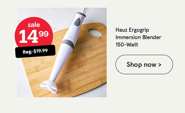 Hauz Ergogrip Immersion Blender 150-Watt