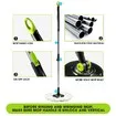 Spin Mop and Bucket Set Tile Wood Floor Cleaner with 4 Mop Heads Easy Cleaning System 360 Degree Rotating 10L