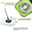 Spin Mop and Bucket Set Tile Wood Floor Cleaner with 4 Mop Heads Easy Cleaning System 360 Degree Rotating 10L