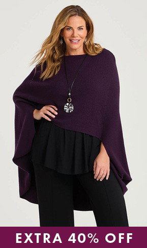 By Your Side Cape in Purple