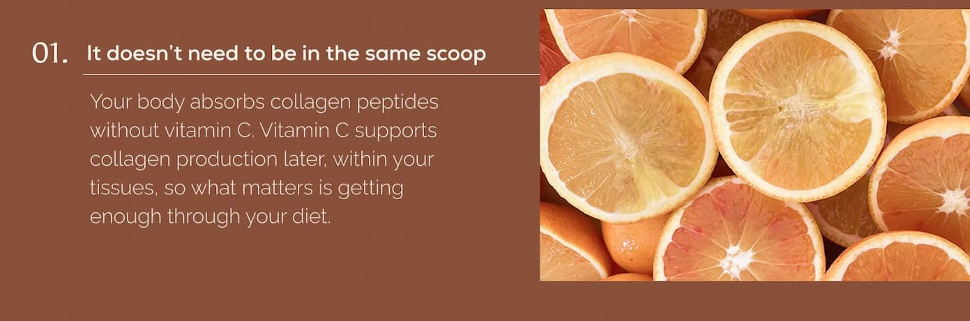 Sliced citrus fruits including oranges and grapefruit. 01. It doesn't need to be in the same scoop.