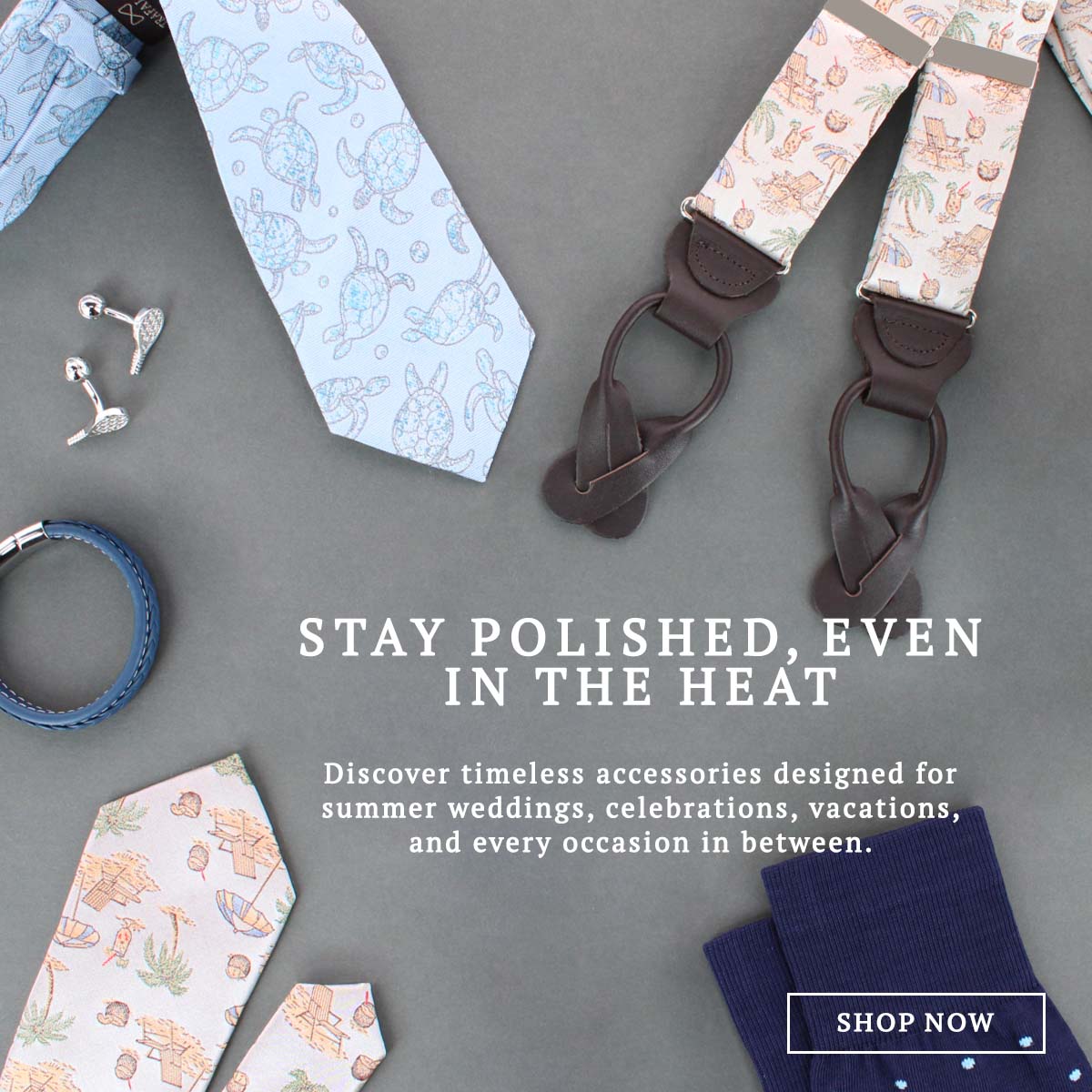Stay polished even in the heat with timeless accessories 