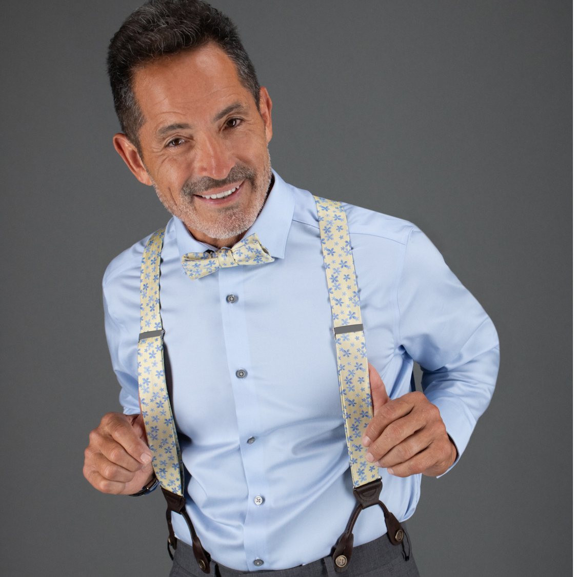 Man wearing Weldon braces