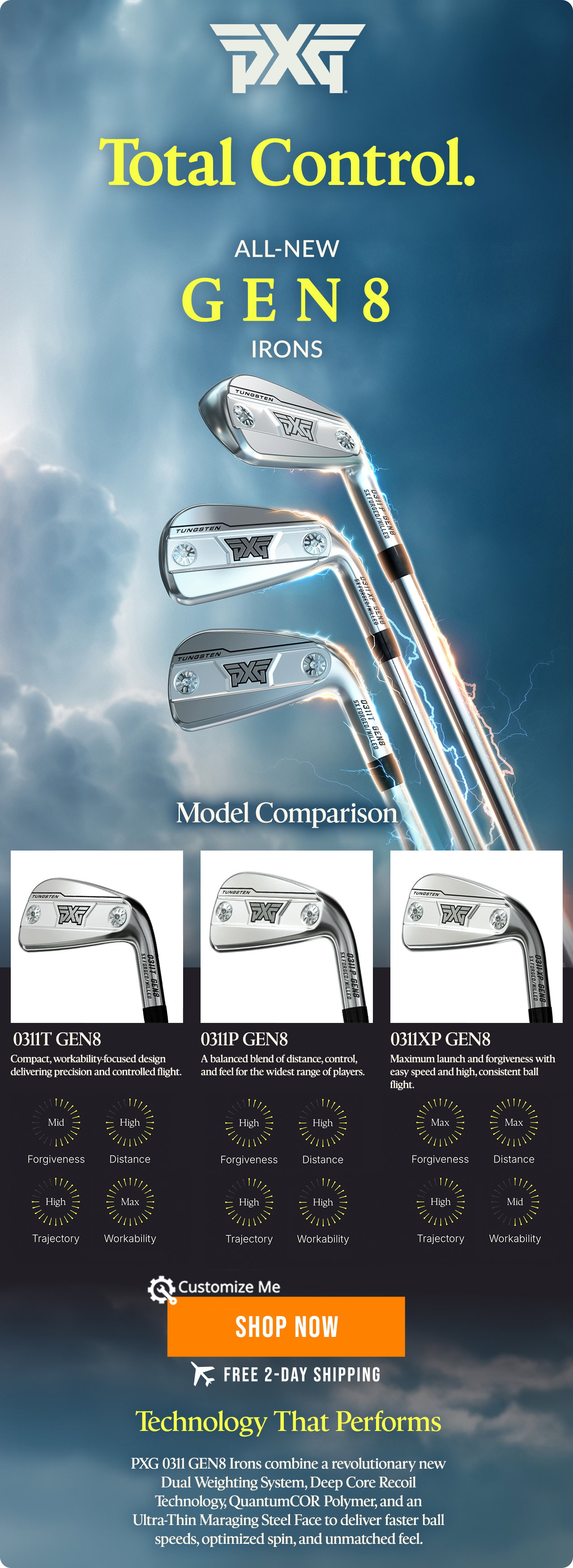 NEW | PXG 0311 GEN8 Irons