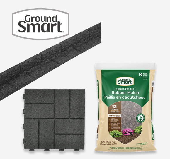 SAVE 20%* All GROUNDSMART Rubber Lawn Edging, Pavers and Mulch