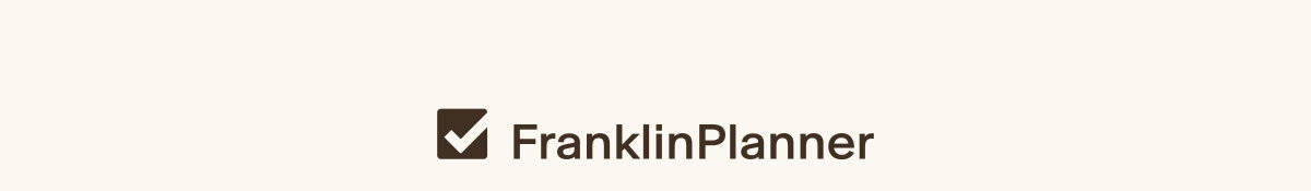 Franklin Planner.