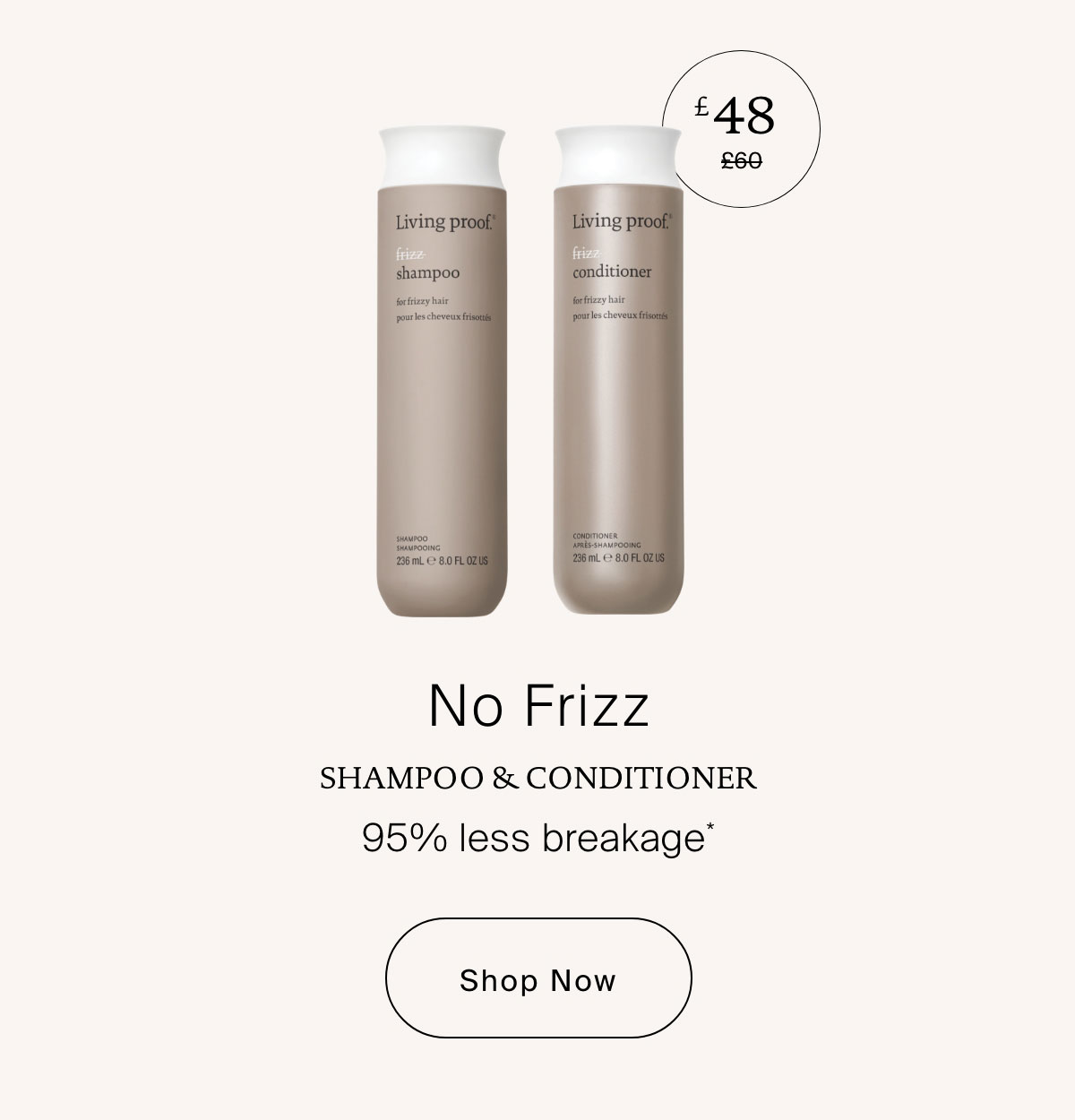 Living Proof | No frizz Shampoo & Conditioner Bundle