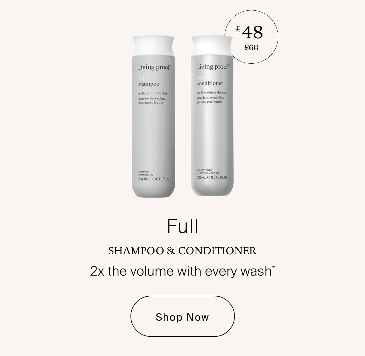 Living Proof | Full Shampoo & Conditioner Bundle