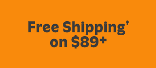 Free shipping† on $89+