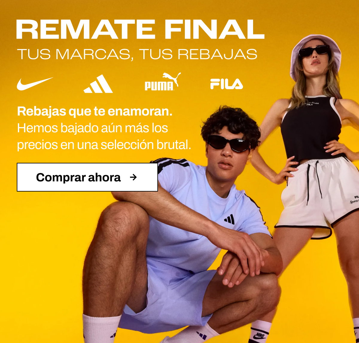 Remate final tus marcas, tus rebajas botón comprar ahora