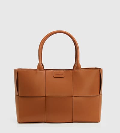 Long Way Home Woven Tote - Camel