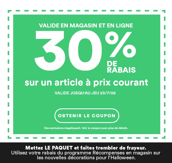 Coupon illustré – Cliquez ici pour obtenir votre coupon – Des exclusions s’appliquent. Voir le coupon pour obtenir des détails.