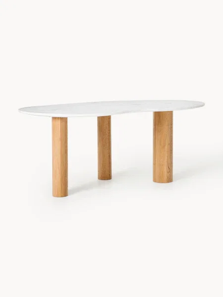 Marmeren eettafel Naruto in organische vorm, in verschillende formaten