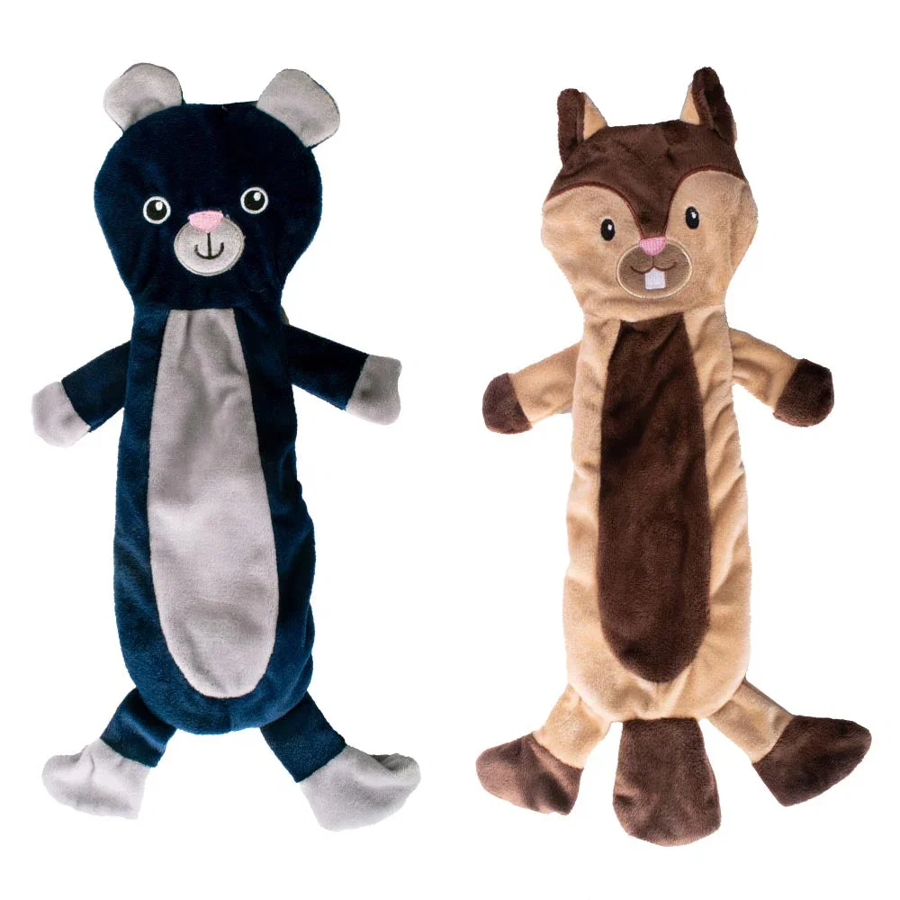 Image of No Stuffing Animal Plush Crinkle Dog Toys
