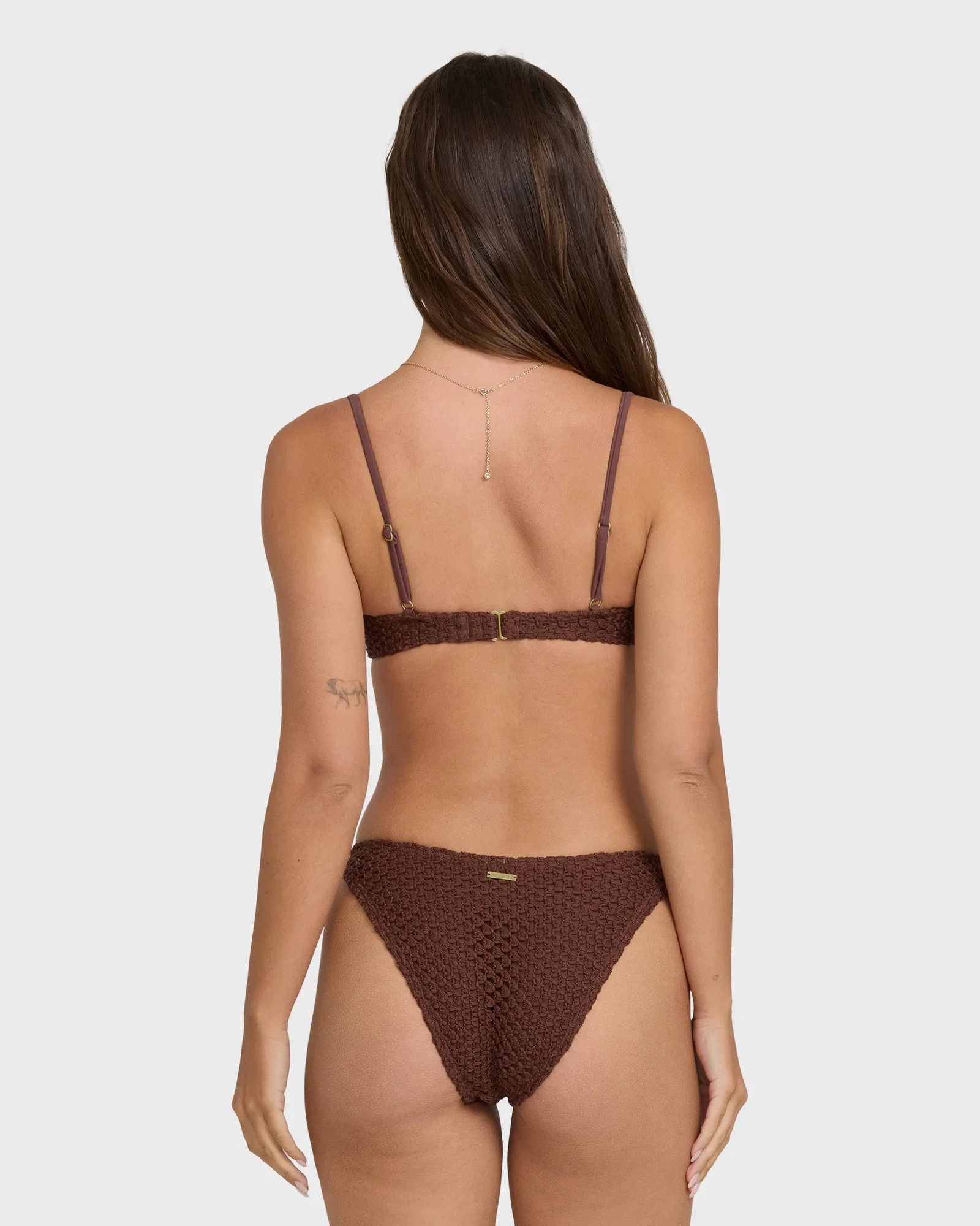 Image of Twisted Tides Maui Bikini Bottoms - Espresso