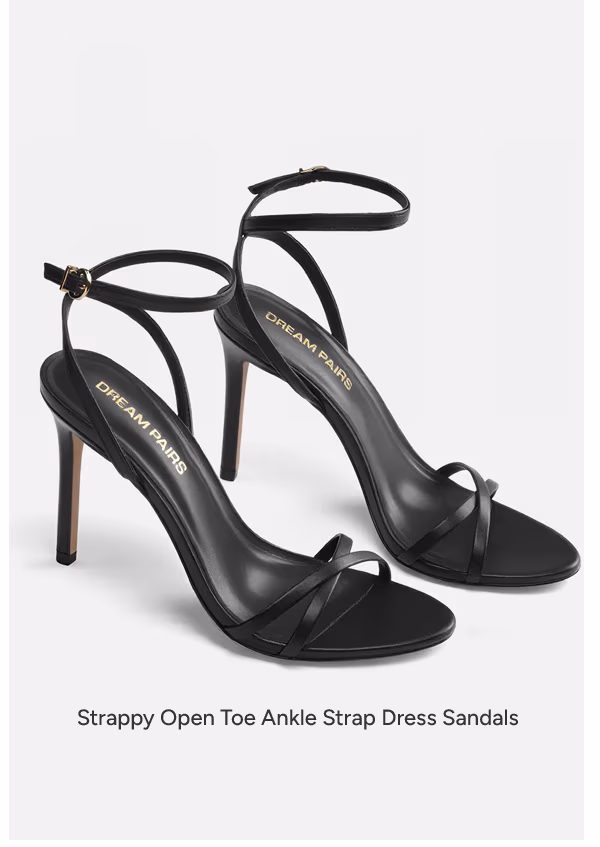 Strappy Open Toe Ankle Strap Dress Sandals