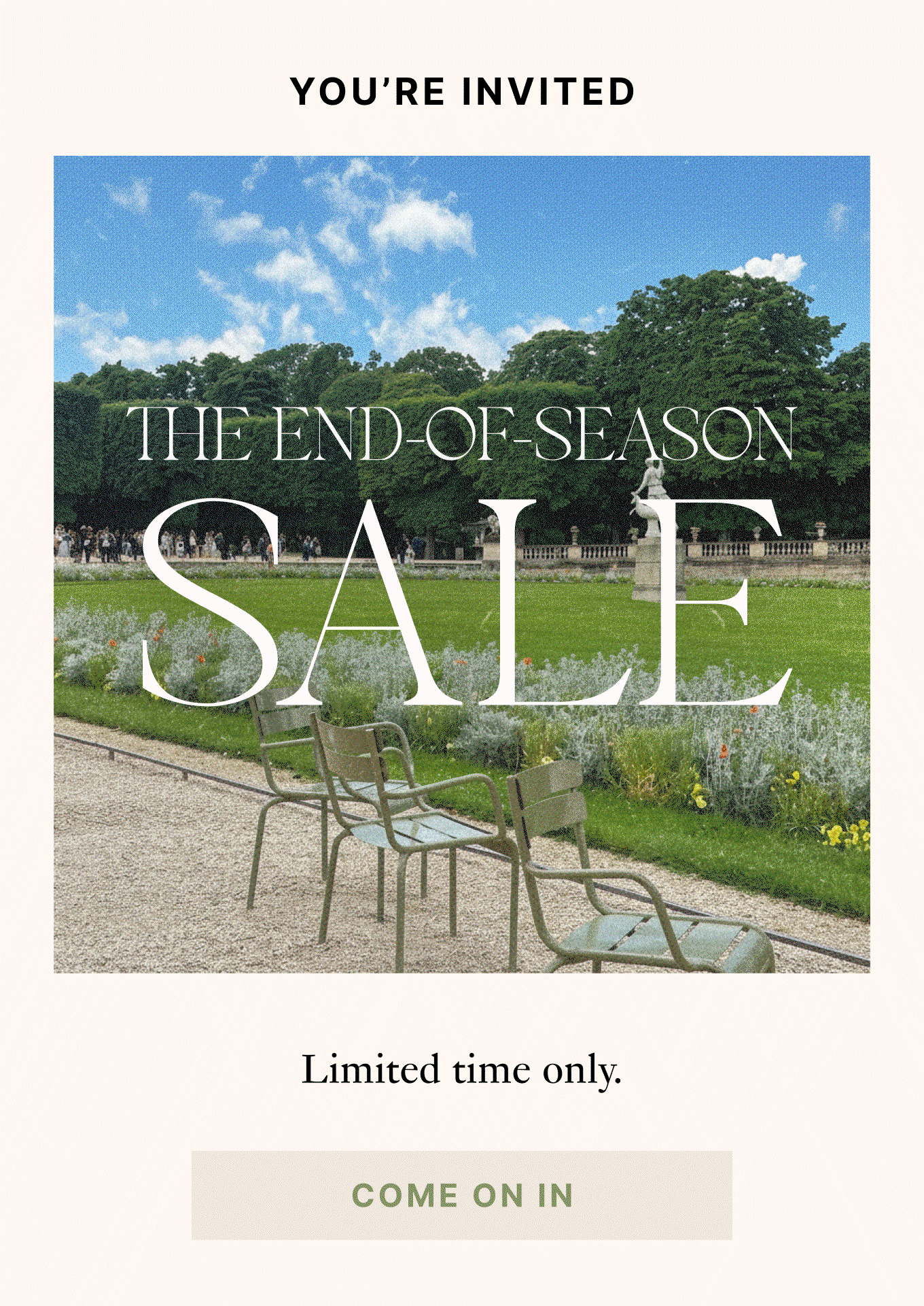 Shop The End of Season Sale