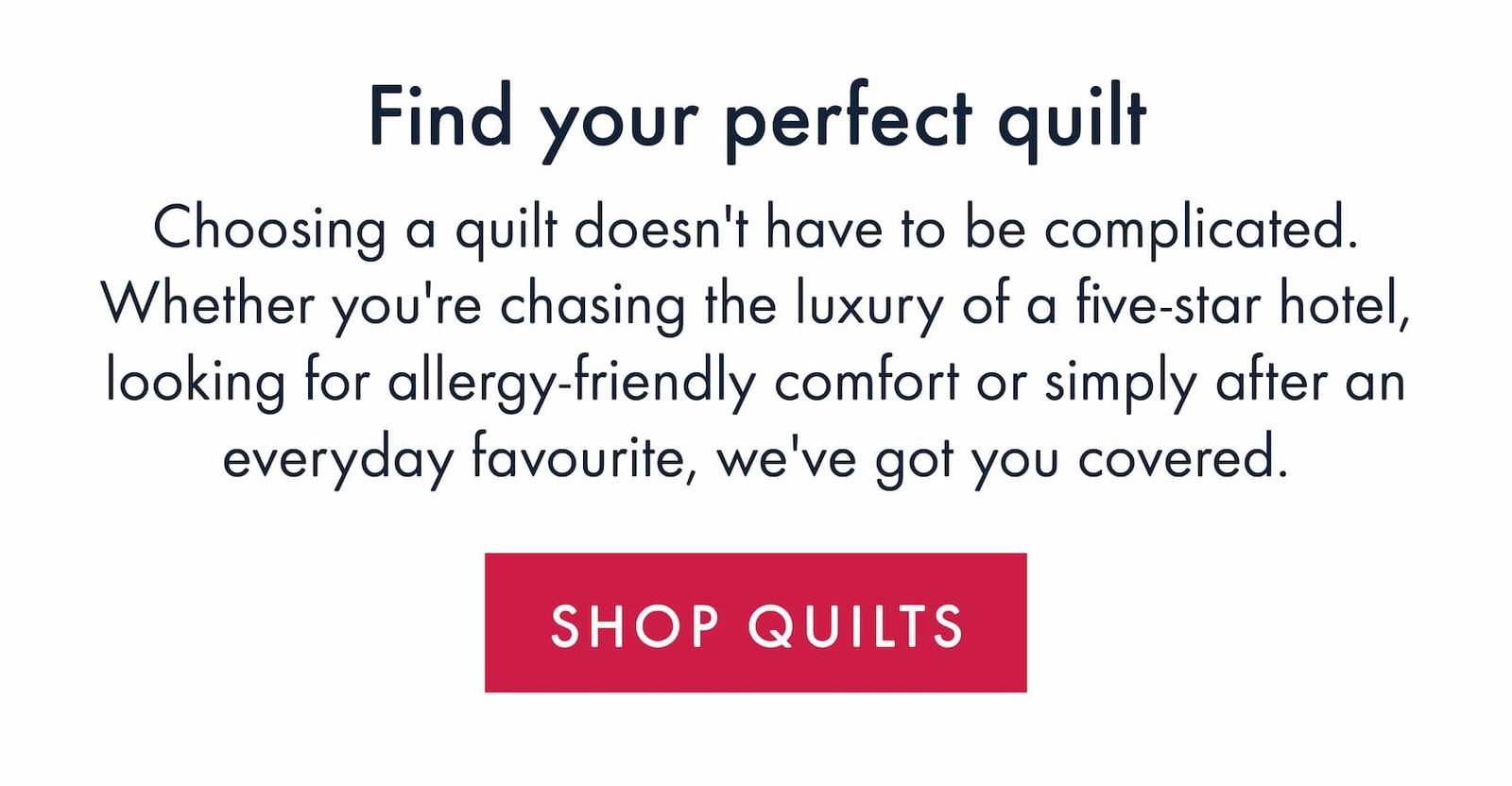 Find your perfect quilt