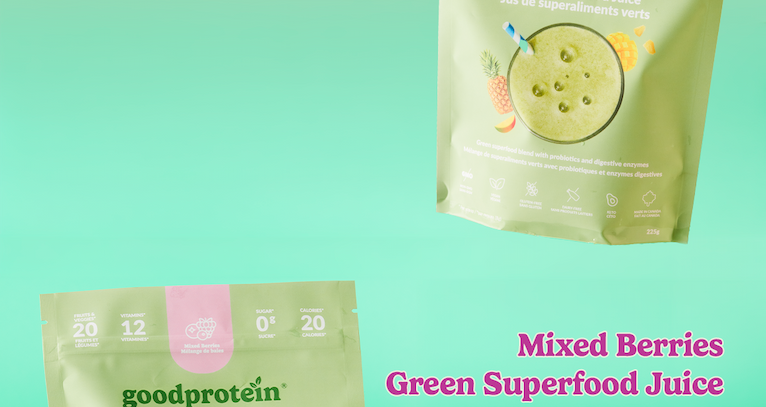 Mixed Berries Green Superfood Juice 