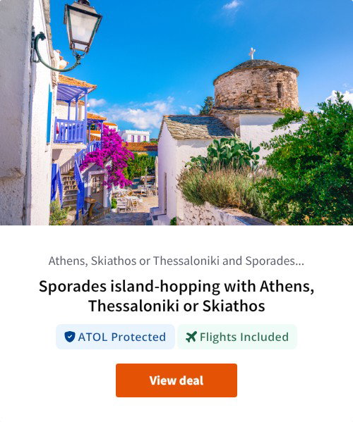 Sporades island-hopping with Athens, Thessaloniki or Skiathos