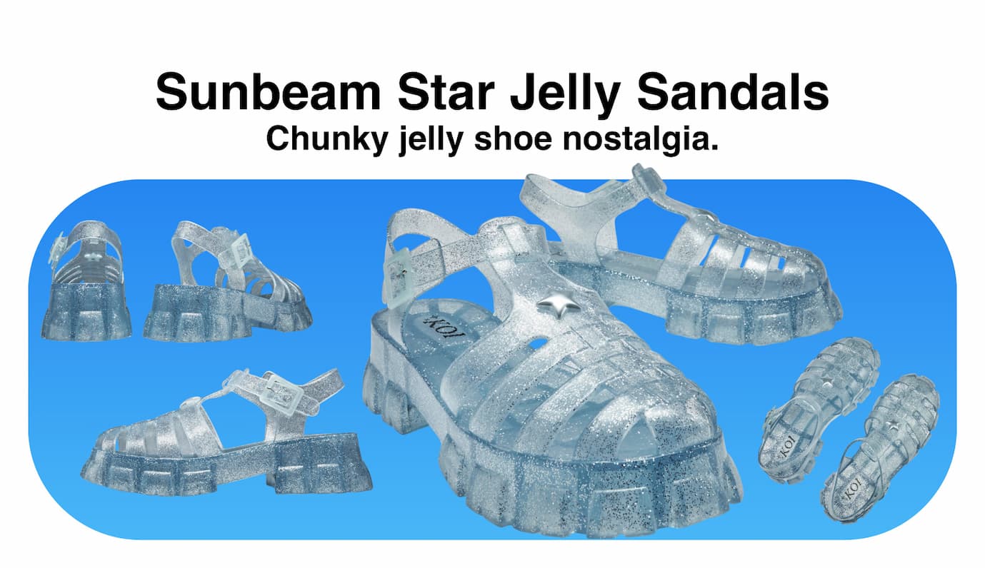 Sunbeam Star Jelly Sandals- Blue