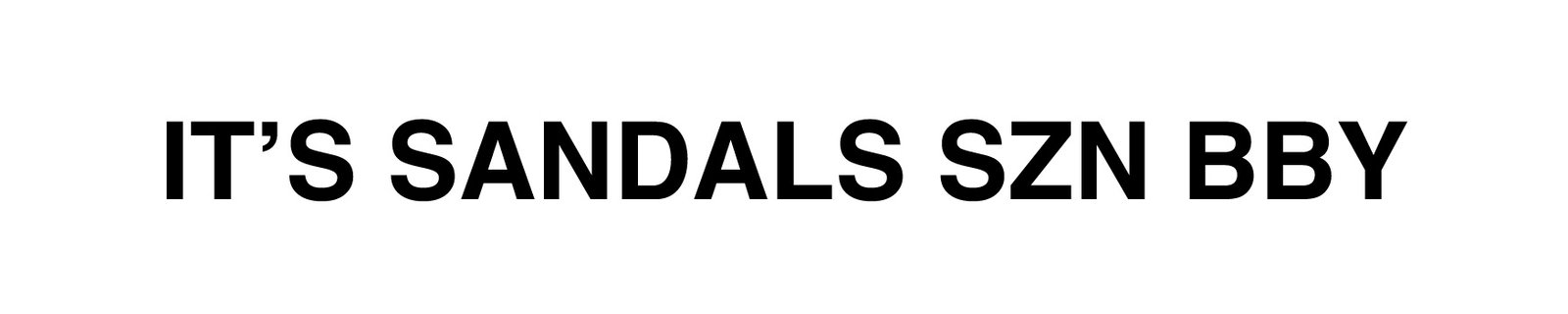 Sandals text banner