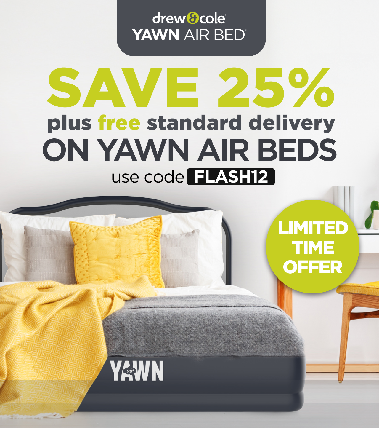 YAWN Air Bed – Self-Inflating Mattress