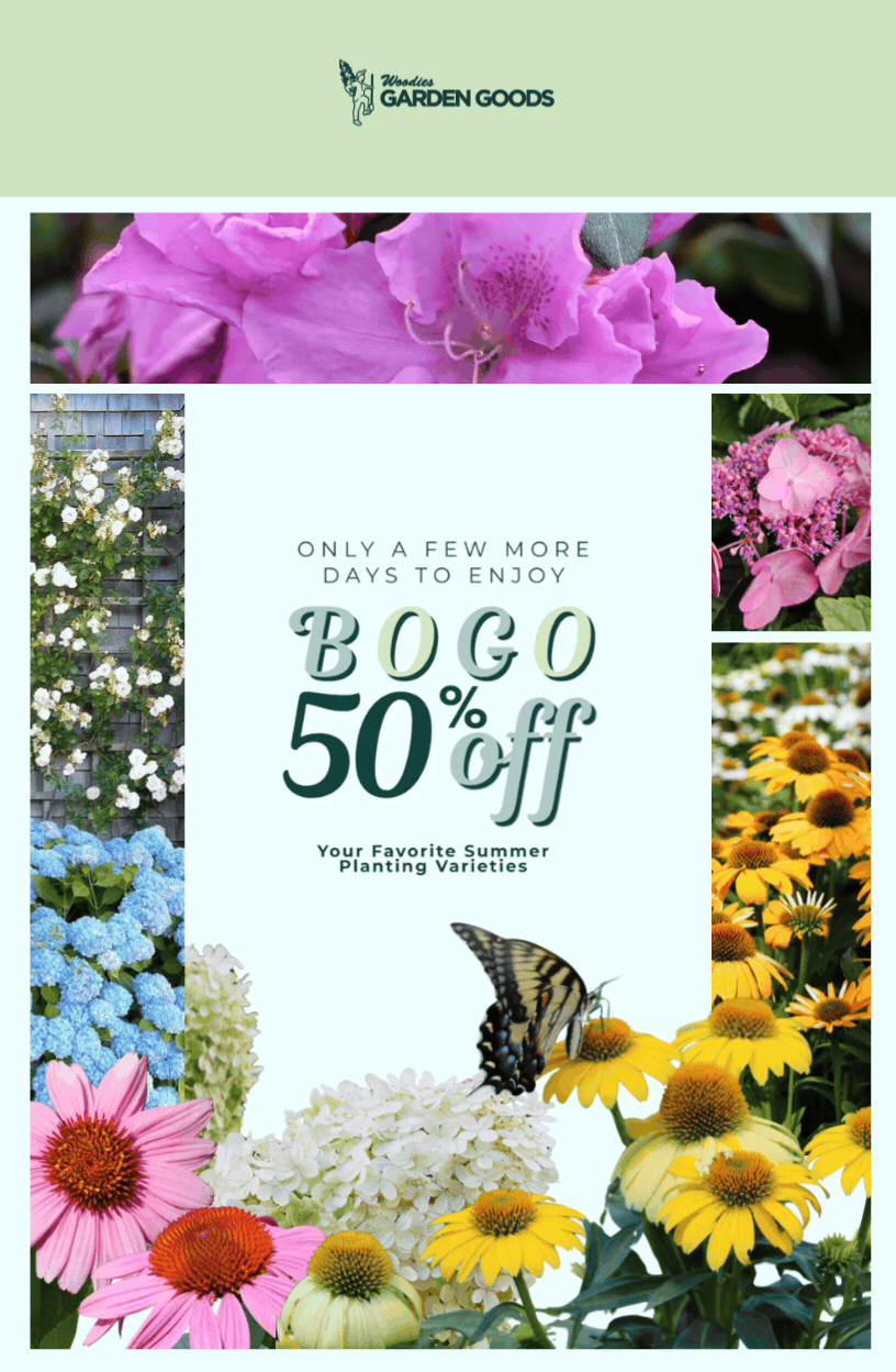 SELECT PLANTS BOGO 50% OFF
