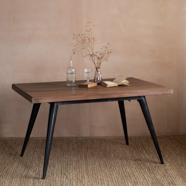 Vintage Two-Toned Wooden Dining Table