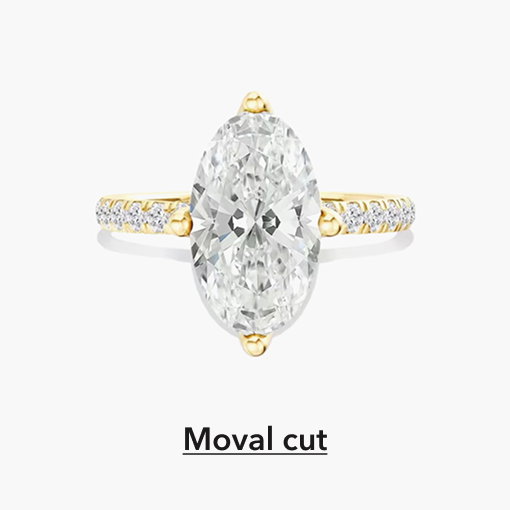 Carrie Lab Grown Diamond Engagement Ring in 18K Yellow Gold