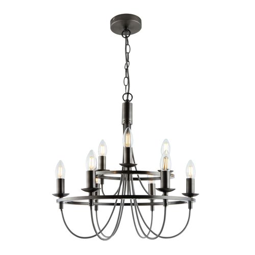 Fredericka 9 Light Ceiling Pendant - Pewter