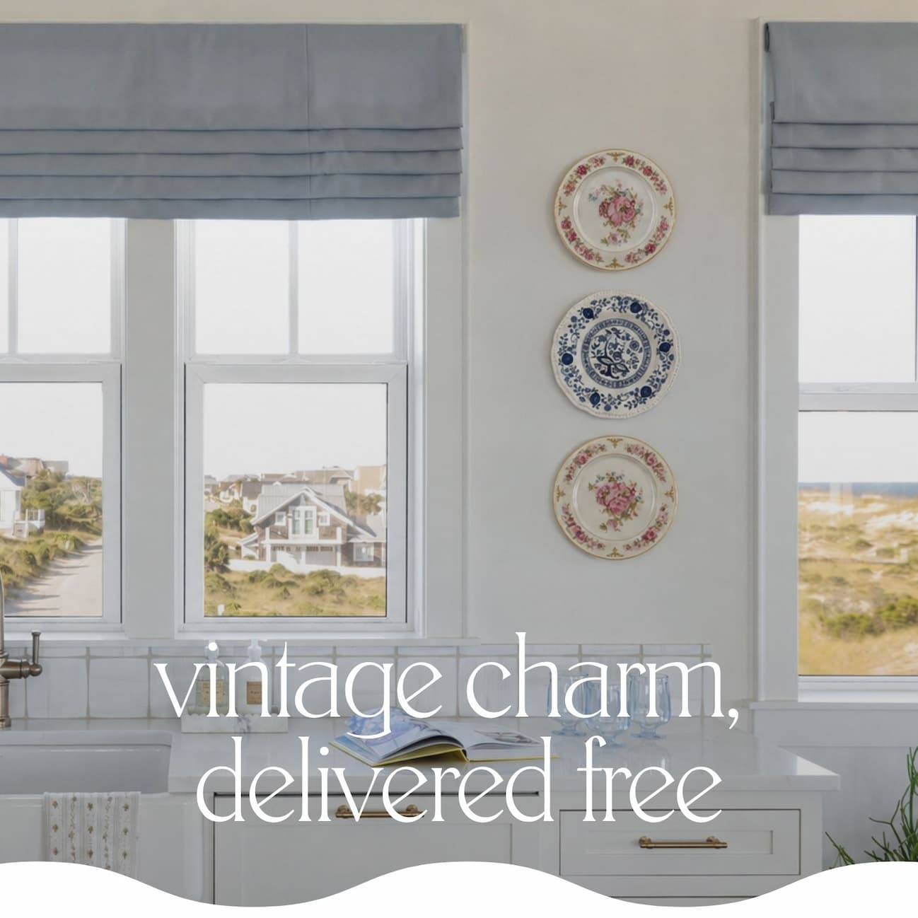 Vintage charm, delivered free