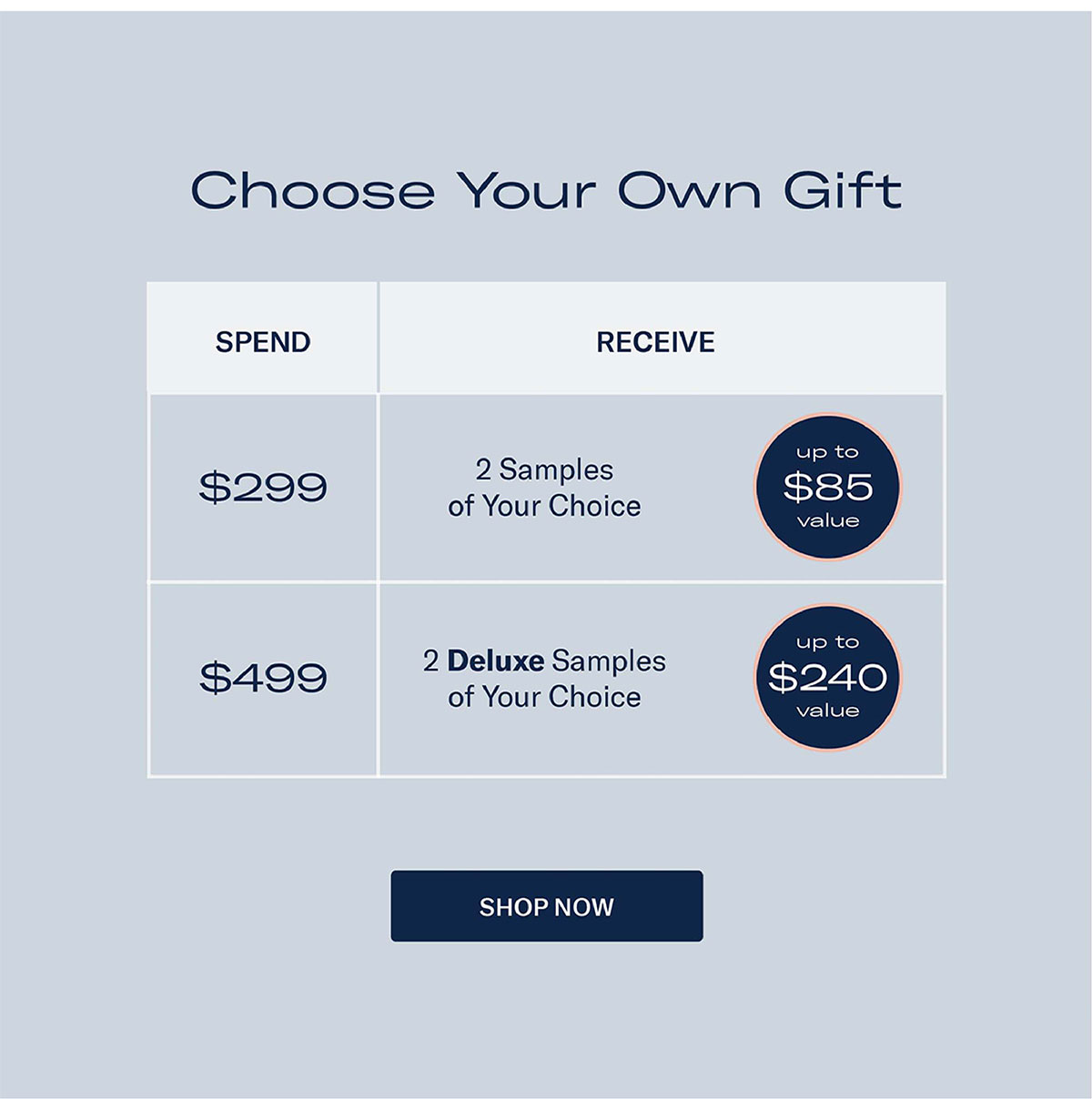 choose your own gift