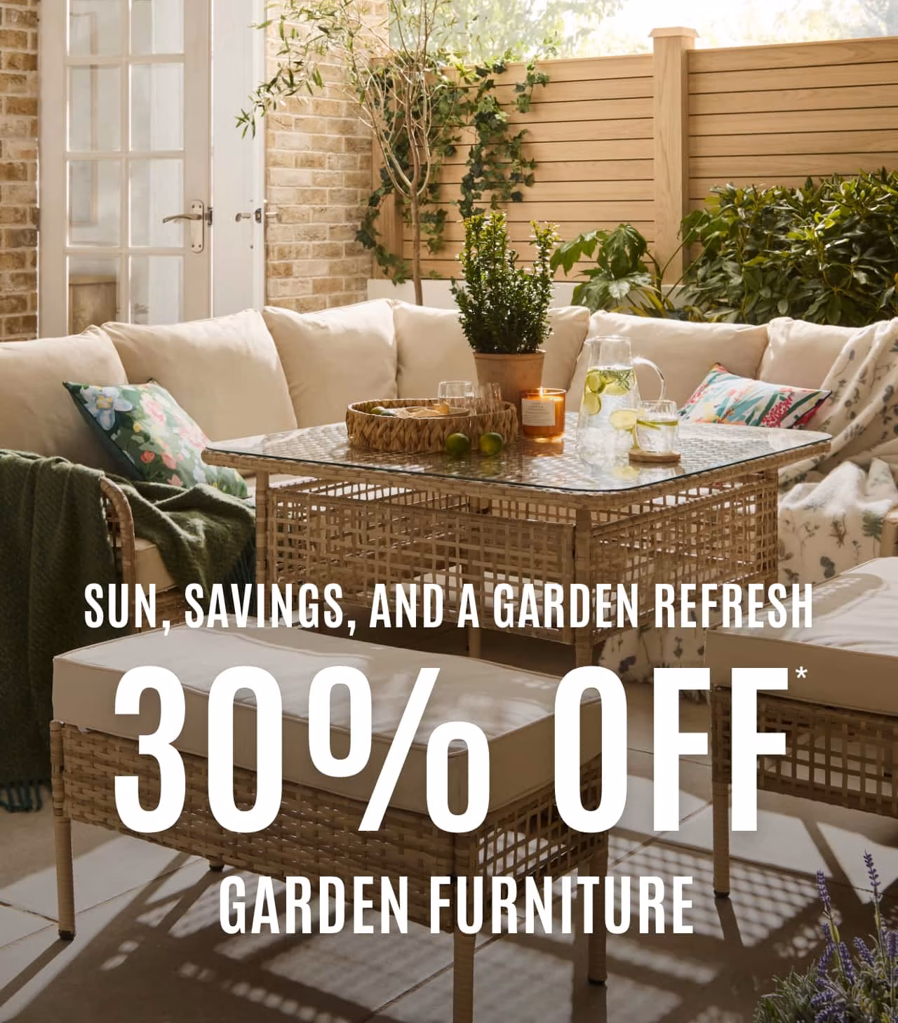 Get 30% off selected garden furniture