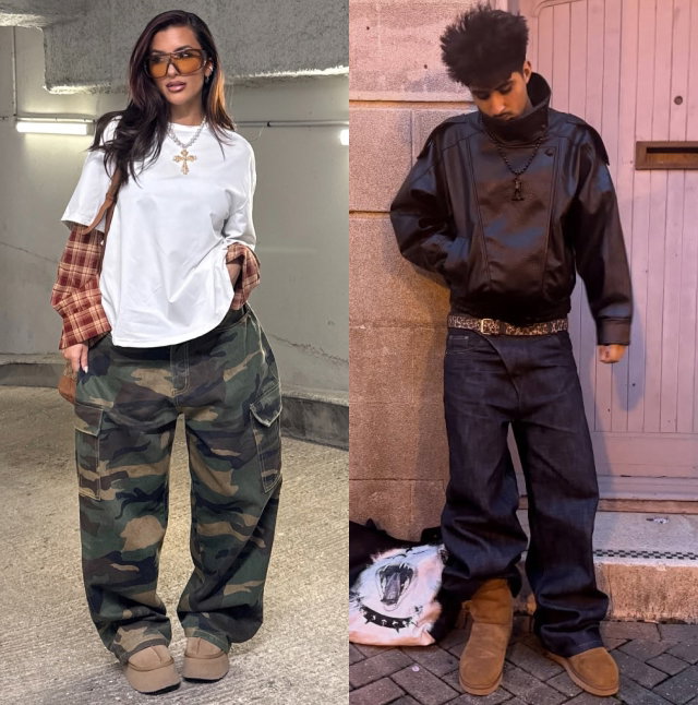 A collage of different images showing people wearing UGG with their own styling ideas.